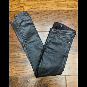 Ag Adriano goldschmied coated the legging ankle jeans